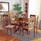 Baxton Studio Jana Modern and Contemporary Grey Fabric and Walnut Brown Finished Wood 7-Piece Dining Set 174-10541-10893-Zoro - alternate 2